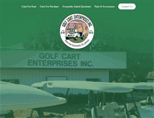 Tablet Screenshot of golfcartenterprises.com